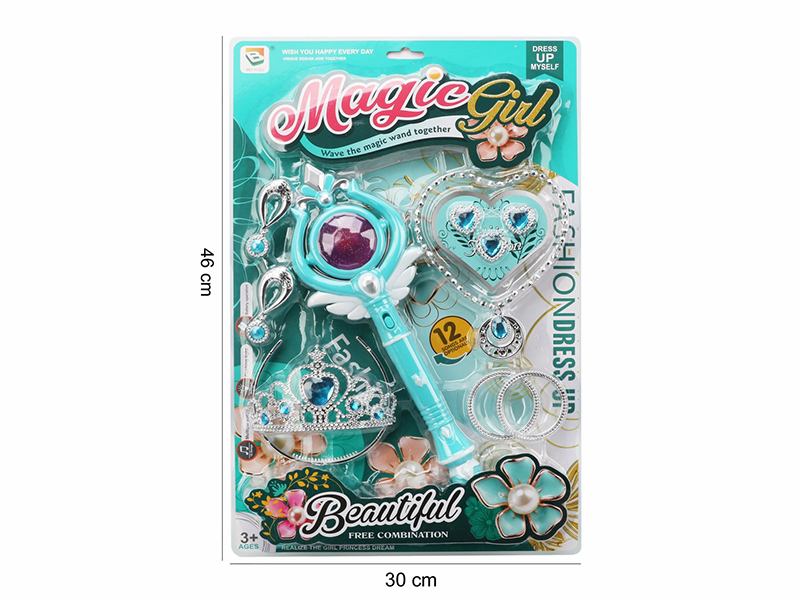 Magic Stick With Music And Light + Jewelry Set