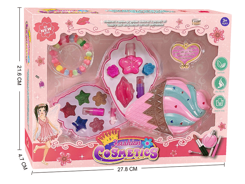 Ice Cream Shape Children's Two Layers Cosmetics