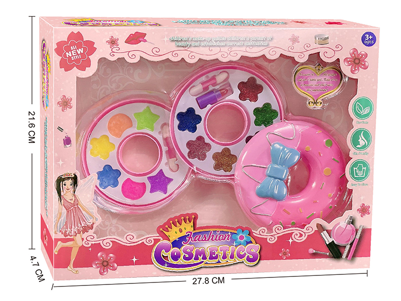 Doughnut Shape Children's Two Layers Cosmetics