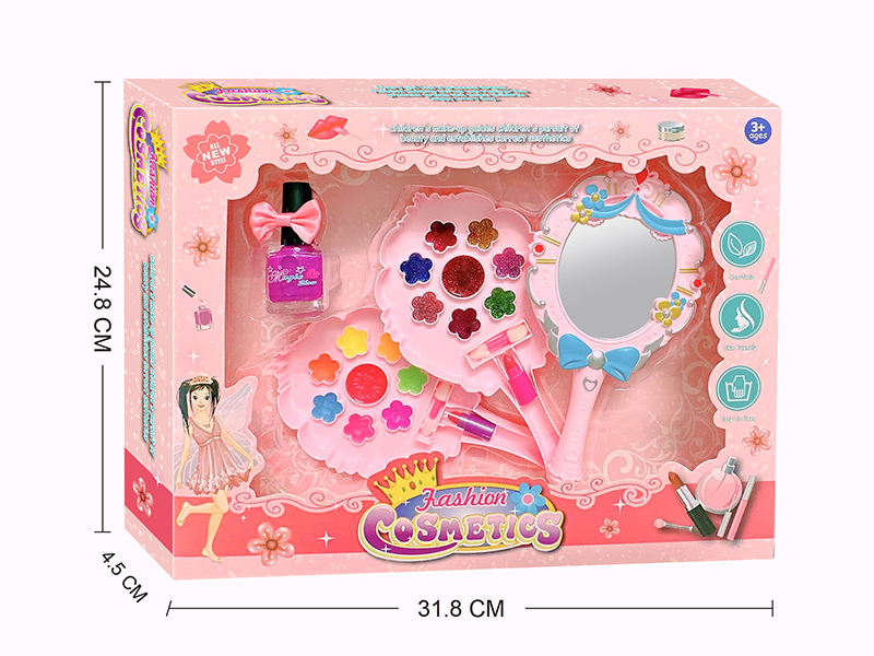 Cosmetic Mirror Shape Children's Two Layers Cosmetics