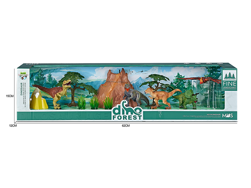 Forest Dinosaur Model Scene Toys