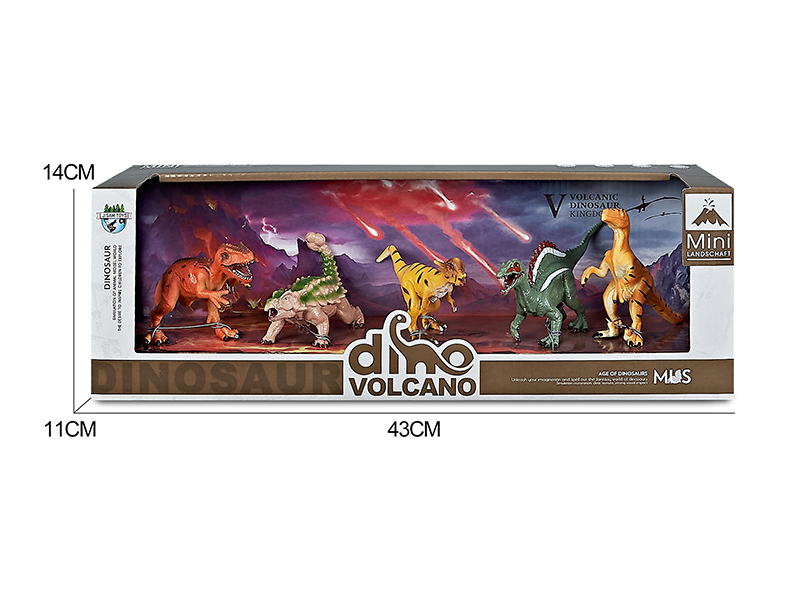 Volcano Dinosaur Model Scene Toys