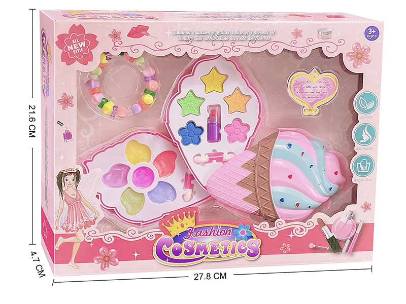 Ice Cream Shape Children's Two Layers Cosmetics