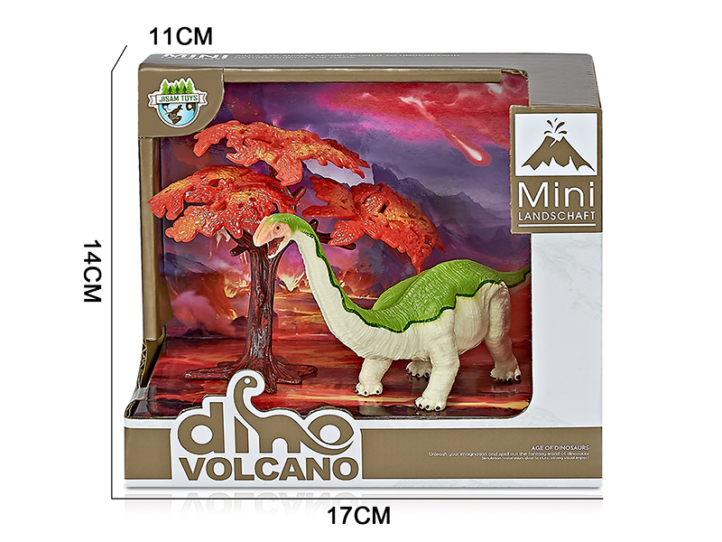 Volcanic Dinosaur Model Scene Toys(Apatosaurus)