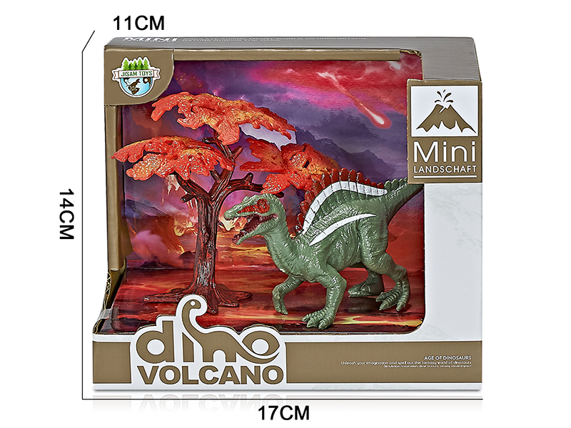 Volcanic Dinosaur Model Scene Toys(Spinosaurus)