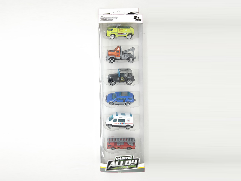 6PCS Slide Alloy Vehicle Set