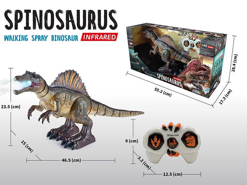 IR Remote Control Walking Spray Dinosaur - Ridgeback