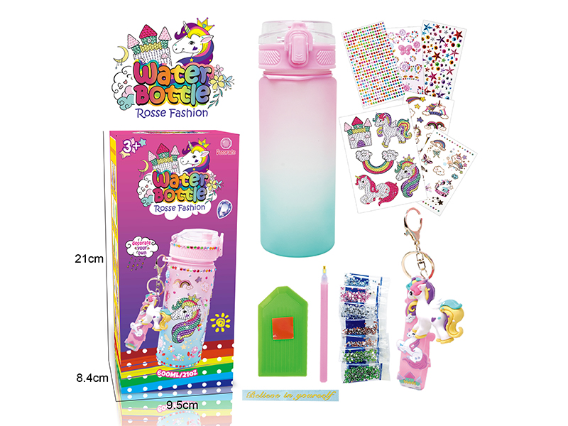 DIY Diamond Gradient Water Bottle - Unicorn (Upgraded Version)