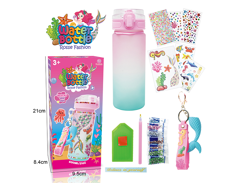 DIY Diamond Gradient Water Bottle - Mermaid (Upgraded Version)