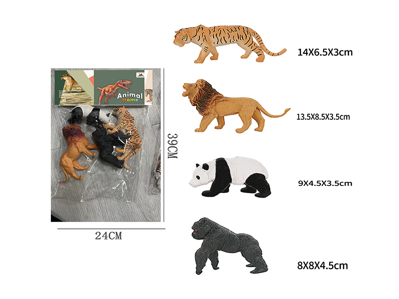 7-Inche Animal 4PCS