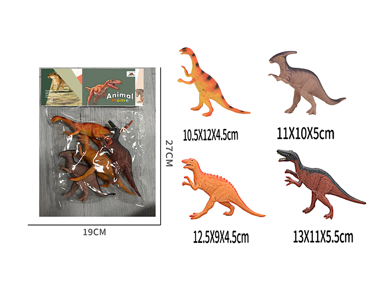 7-Inche Dinosaur 4PCS