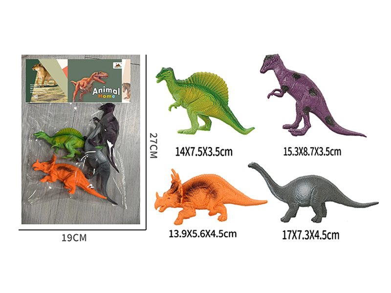 7-Inche Dinosaur 4PCS