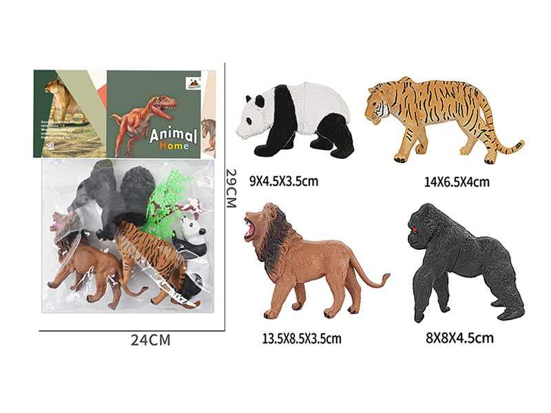 7-Inche Animal 4PCS