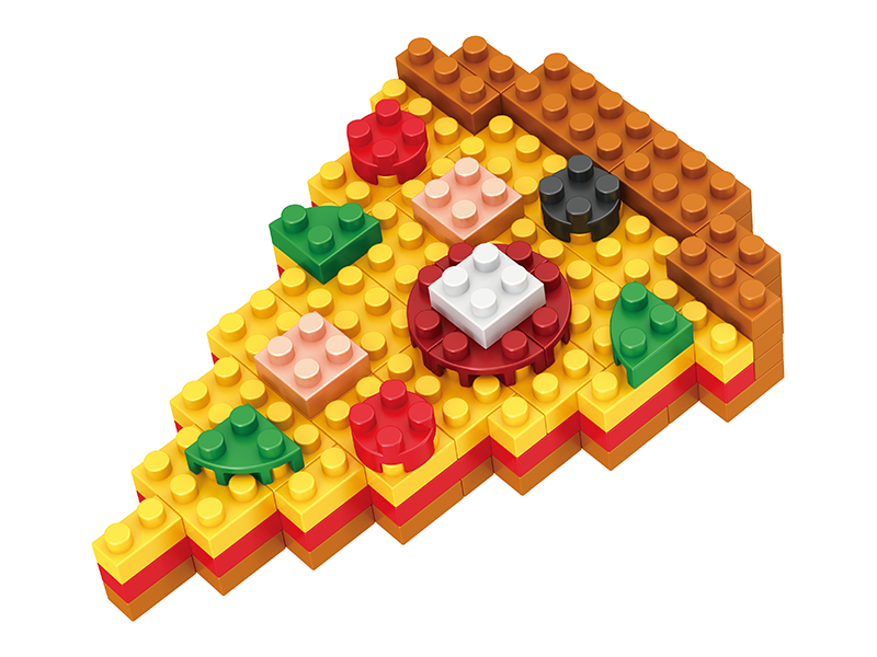 89PCS Pizza Building Blocks