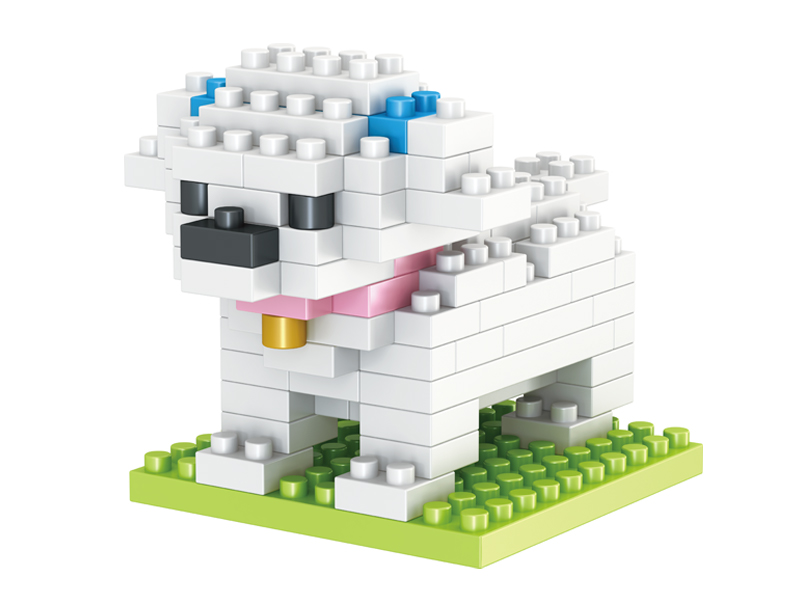 84PCS Maltese Dog Building Block