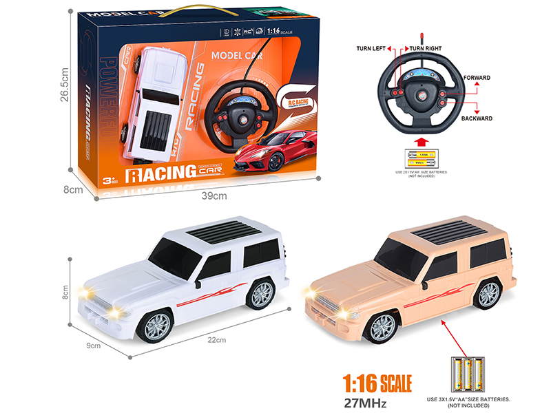 27Mhz 1:16 4-Channel Remote Control Wrangler Simulation Car With Headlight(Not Included Batteries)