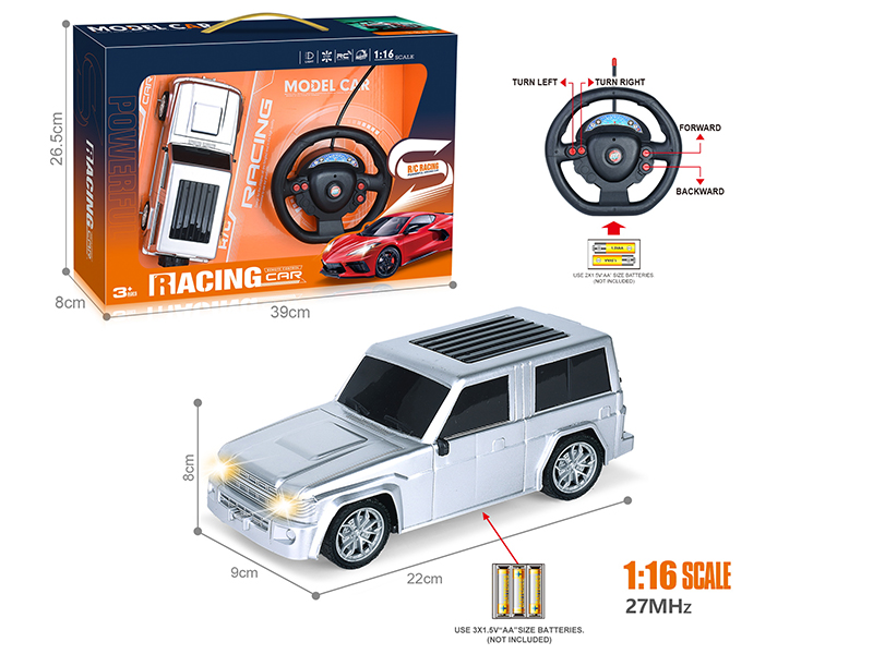 27Mhz 1:16 4-Channel Remote Control Spray-Painted Wrangler Simulation Car With Headlight(Not Included Batteries)