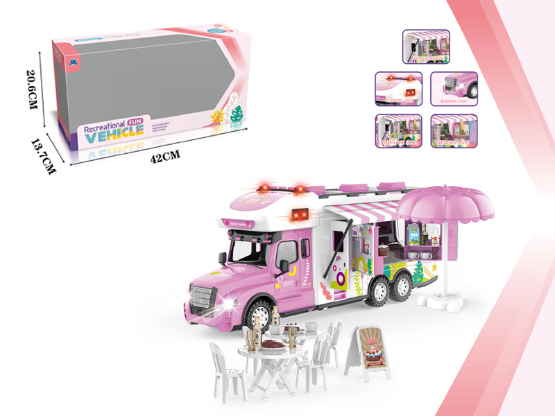 Friction Pink Motor Home
