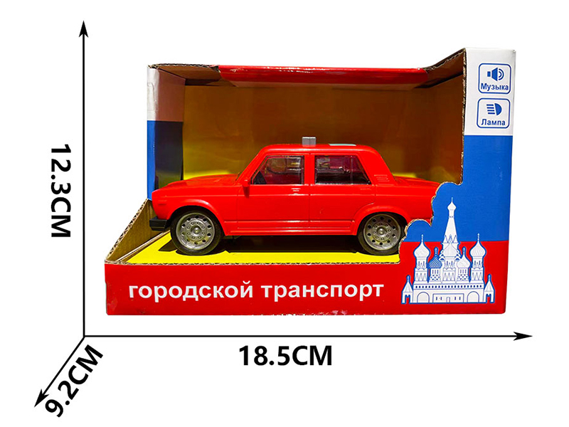 Friction Russian Simulation Car With Sound And Lights