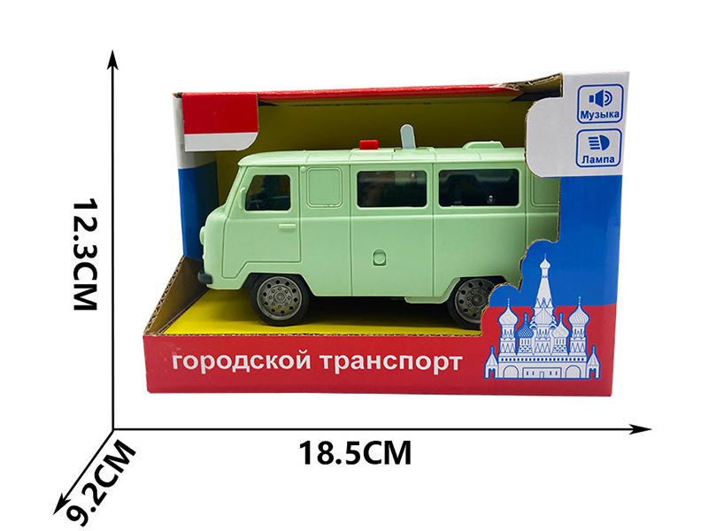Friction Russian Simulation Car With Sound And Lights
