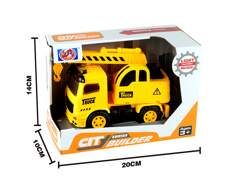 Friction Engineering Truck With 3D Lights And Music(Crane)