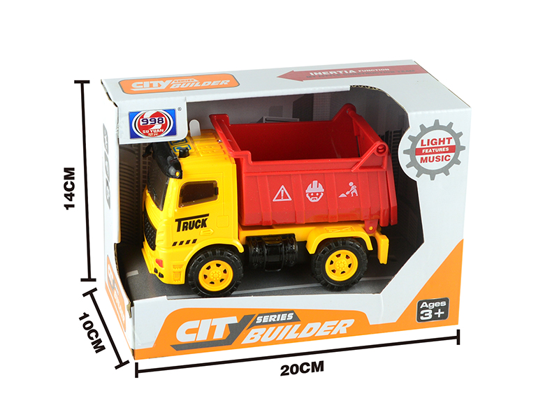 Friction Engineering Truck With 3D Lights And Music(Dump Truck)