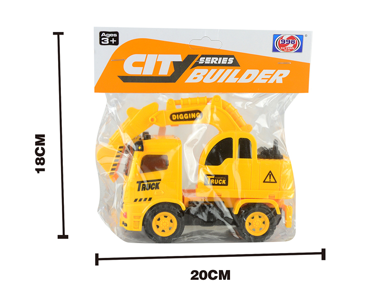 Friction Engineering Truck With 3D Lights And Music(Excavator)