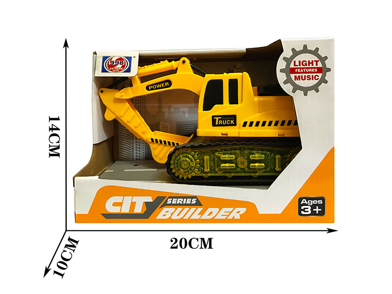 Friction Engineering Excavator With Music