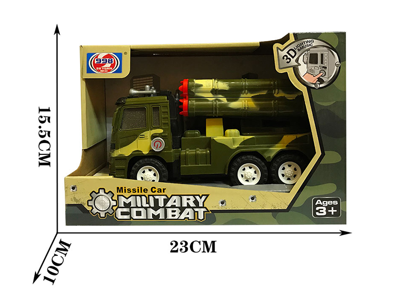 Friction Missile Truck With 3D Lights And Music