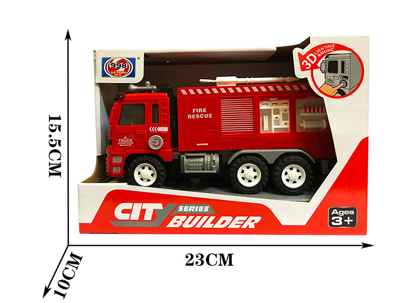 Friction Fire Engine With 3D Lights And Music