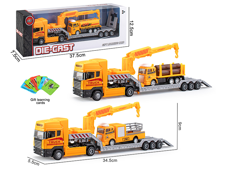Slide Alloy Platform Trailer With Engineering Truck