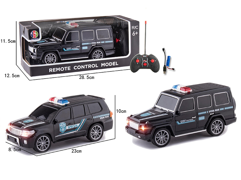27Mhz 4-Channel Remote Control Police Car(Included Batteries)