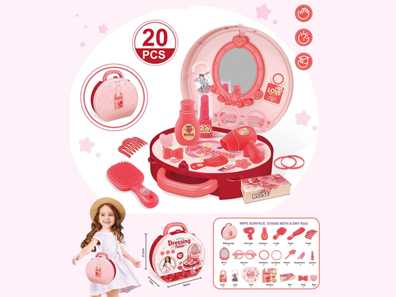20PCS Makeup Toy Suitcase