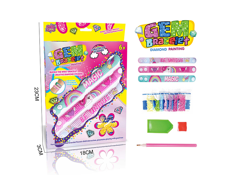 3PCS DIY Dot Diamond/Diamond Sticker Bracelet