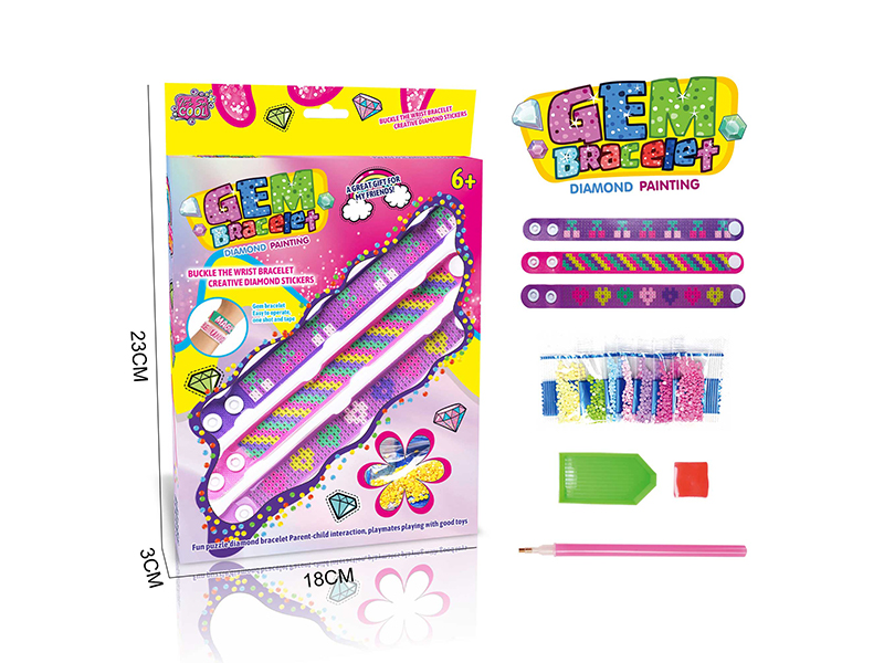 3PCS DIY Dot Diamond/Diamond Sticker Bracelet
