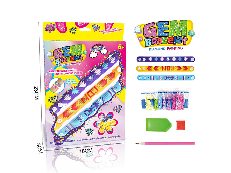 3PCS DIY Dot Diamond/Diamond Sticker Bracelet