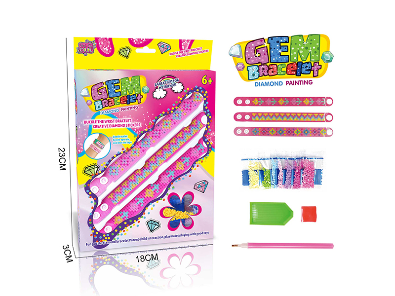 3PCS DIY Dot Diamond/Diamond Sticker Bracelet