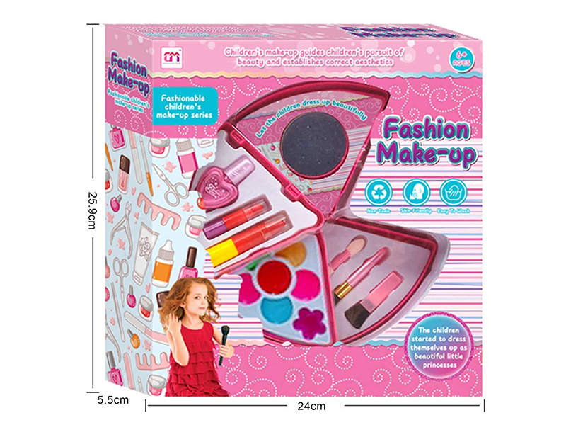 Triangular Three Layer Children's Makeup Set