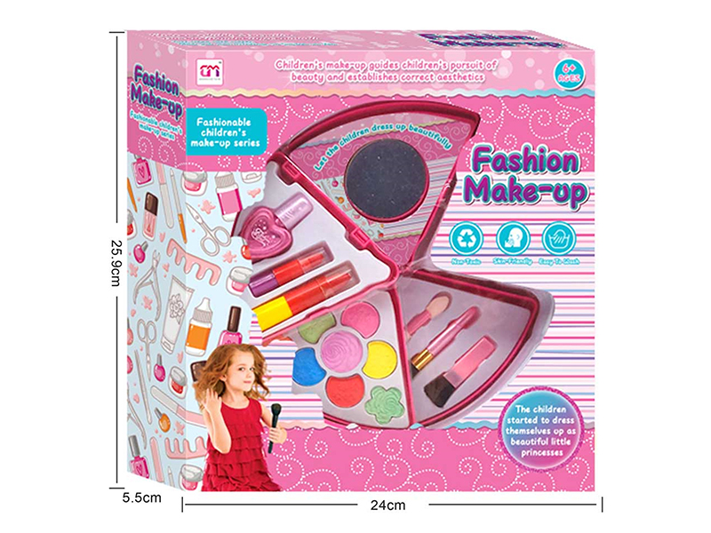 Triangular Three Layer Children's Makeup Set