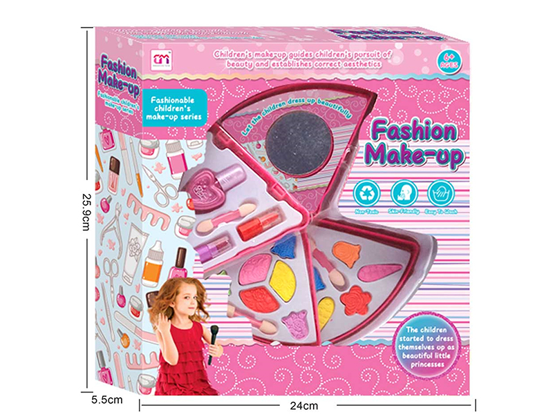 Triangular Three Layer Children's Makeup Set
