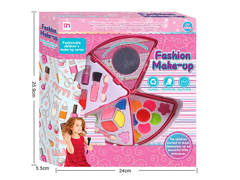 Triangular Three Layer Children's Makeup Set