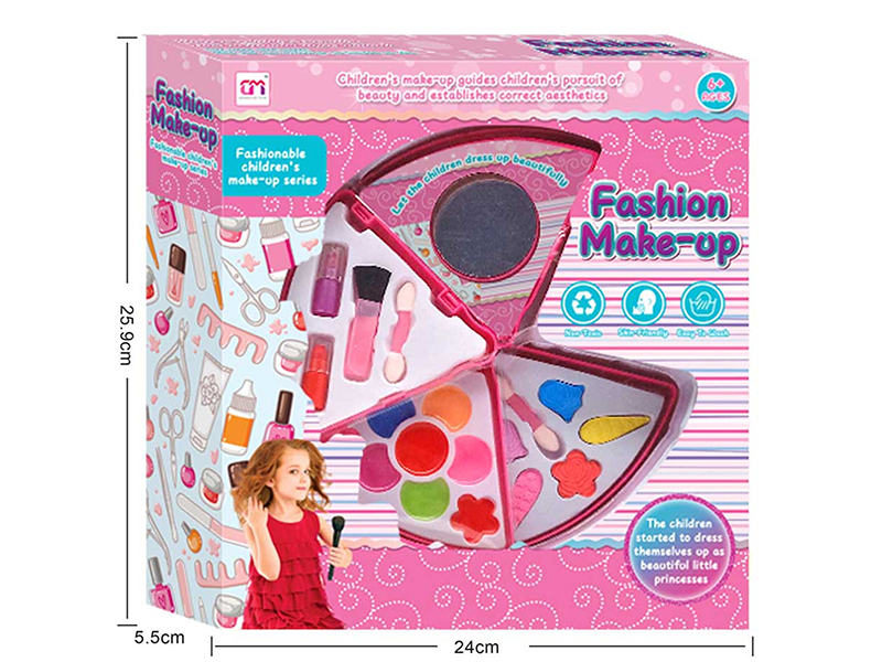 Triangular Three Layer Children's Makeup Set