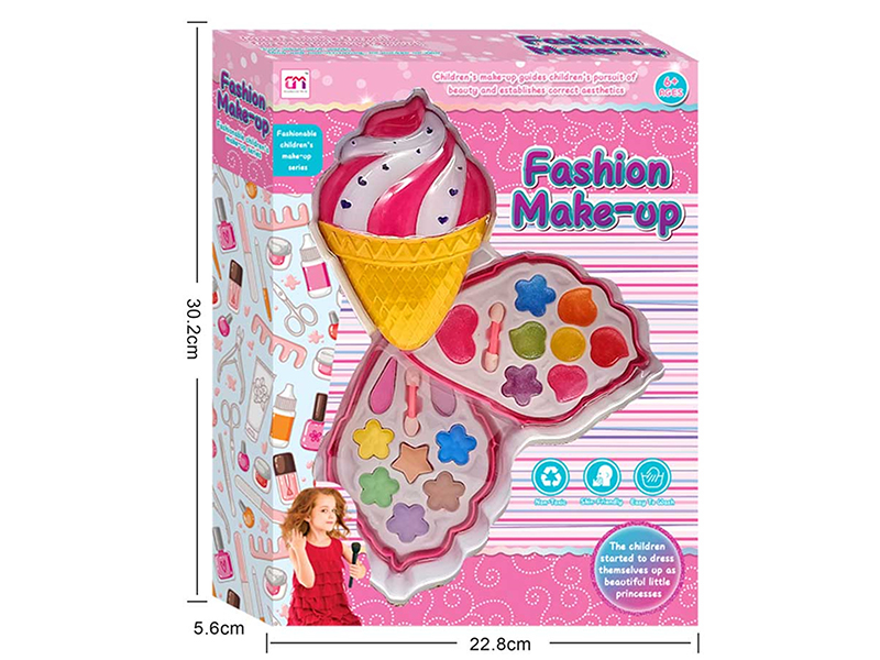 Ice Cream Shape Two Layer Children's Makeup