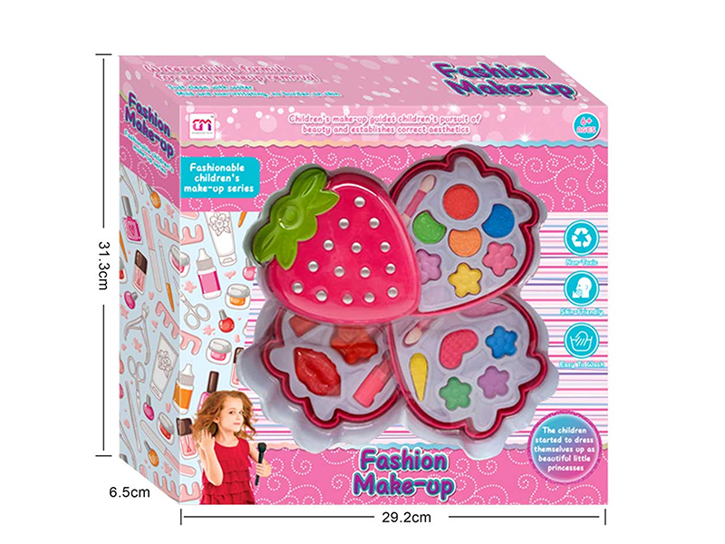 Strawberry Shape Three Layer Children's Makeup