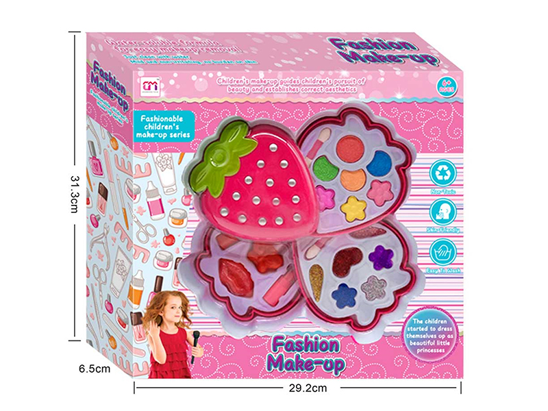 Strawberry Shape Three Layer Children's Makeup