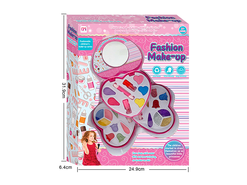 Heart-Shaped Three Layer Children's Makeup