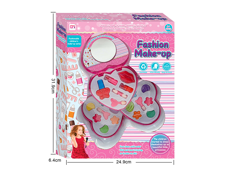 Heart-Shaped Three Layer Children's Makeup