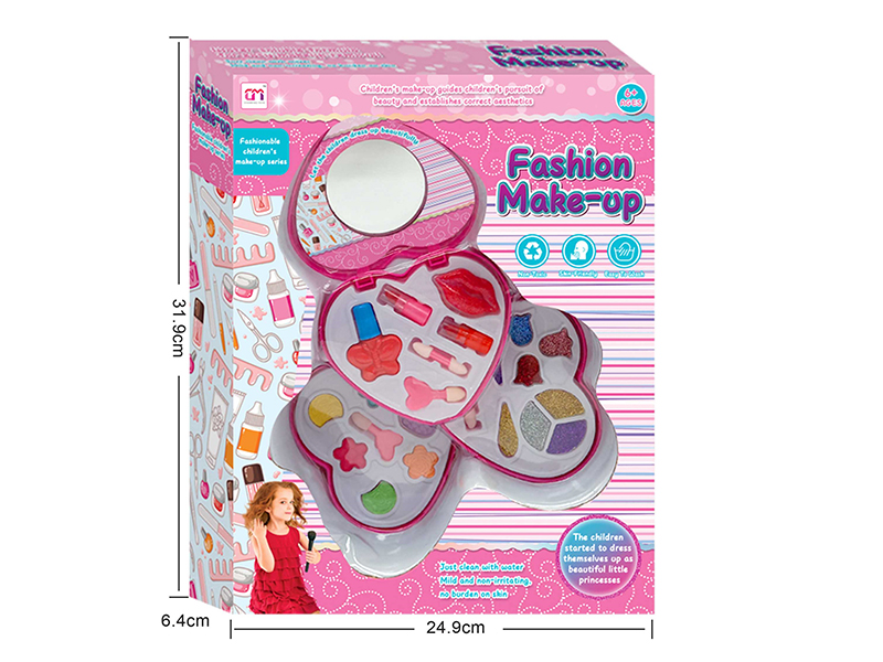 Heart-Shaped Three Layer Children's Makeup