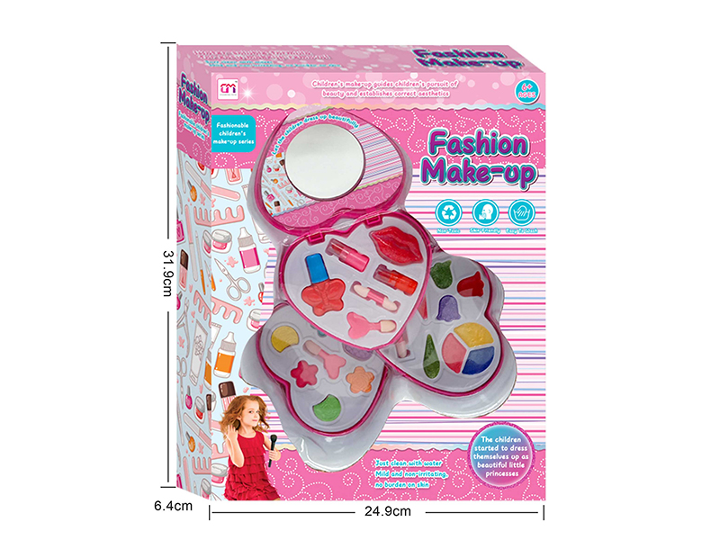 Heart-Shaped Three Layer Children's Makeup