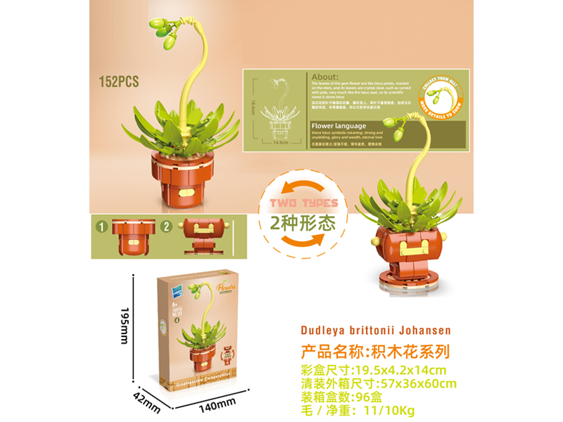 Building Block Flower Serie 152PCS